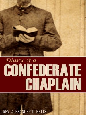 cover image of Diary of a Confederate Chaplain
